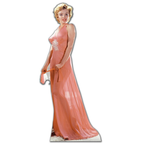 Marilyn Monroe Peach Nightgown Lifesize Cardboard Cutout On Onbuy 