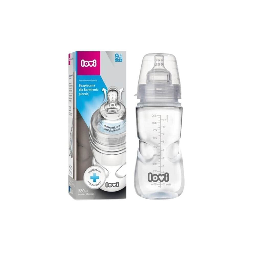 Lovi Medical+ Bottle With Dynamic Teat 330ml 9m+