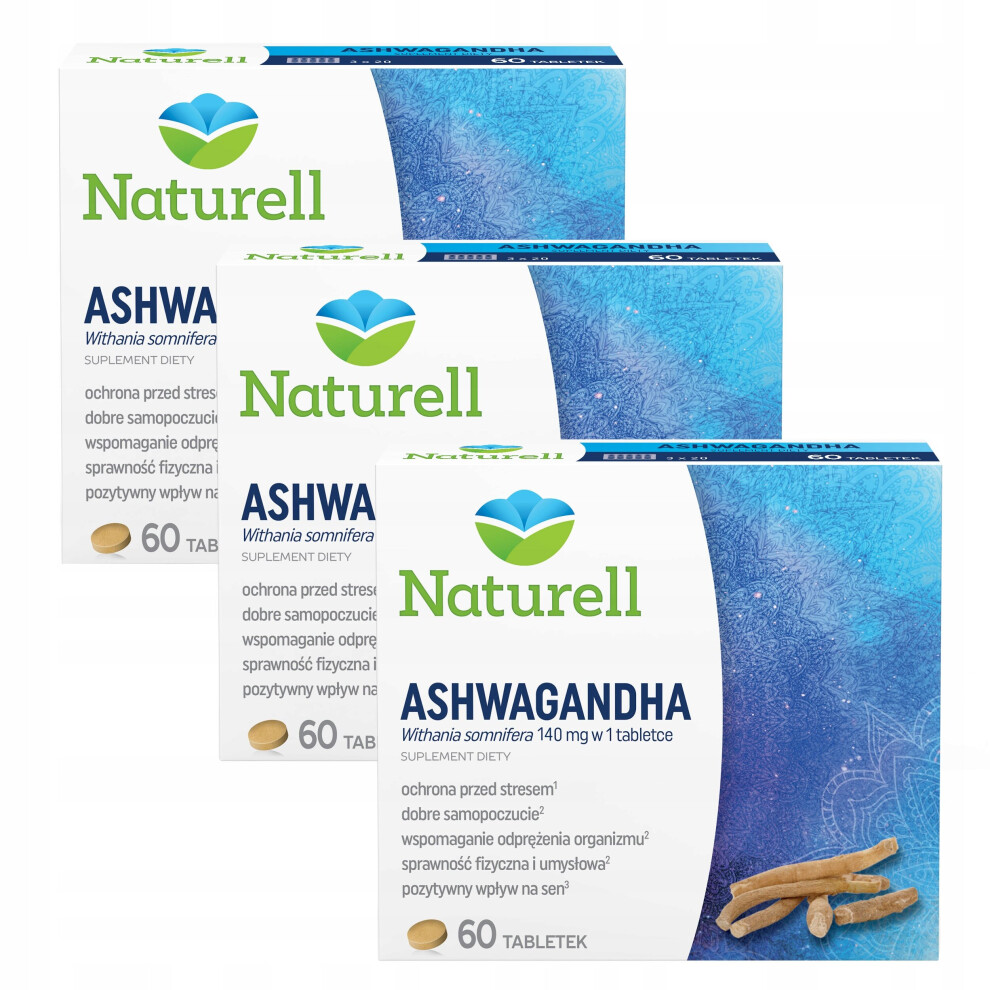 NATURELL ASHWAGANDHA Indian ginseng 60 tablets