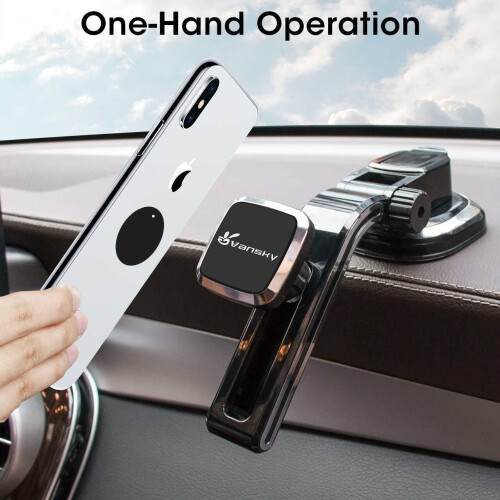 Magnetic Car Phone Holder, Dashboard Cell Phone Holder, Phone Mount 1