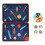 Gioco di Viaggio Magnetico - Piccolo Collage - Corsa con Razzi - Tema Spaziale - 2-4 Giocatori 1