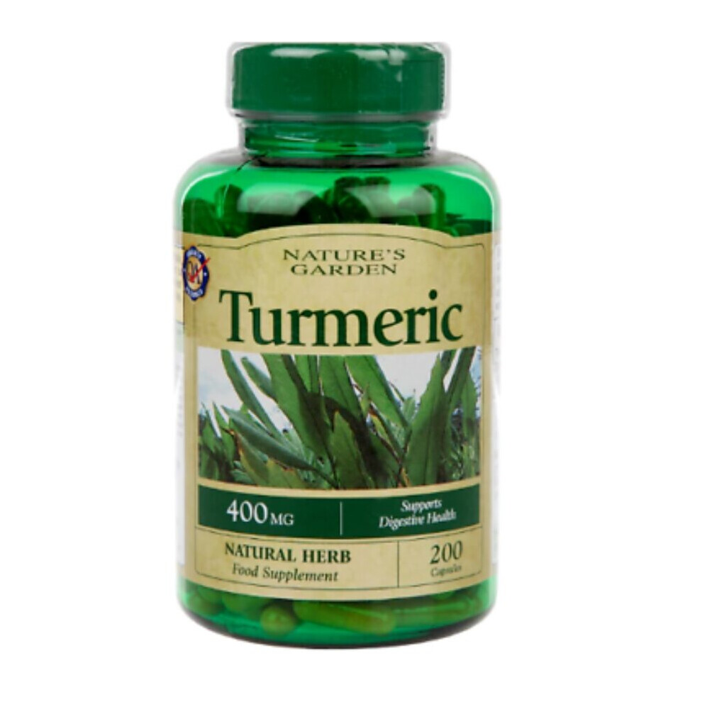 Nature's Garden Turmeric 400mg containing Curcumin 200 Capsules