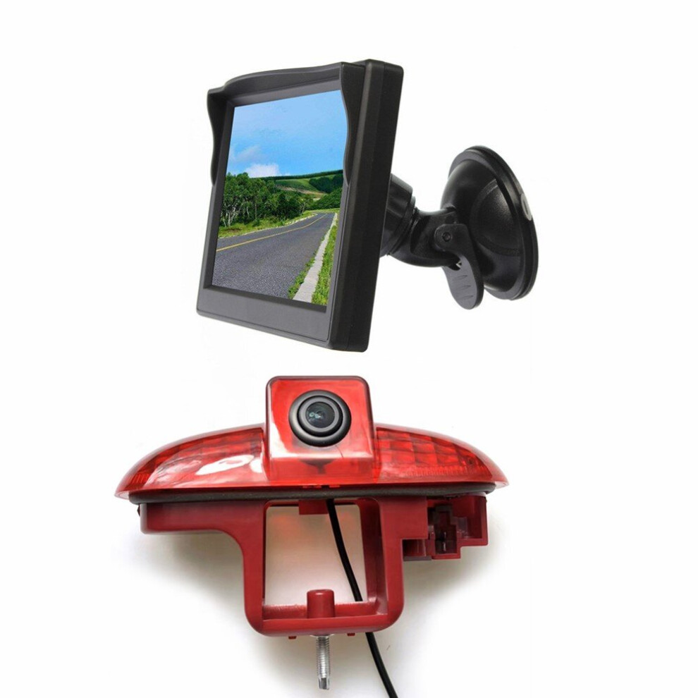 Reversing Camera & Suction Cup Rear View Monitor For Renault Trafic / Vauxhall Vivaro / Opel Combo Light 764481232267