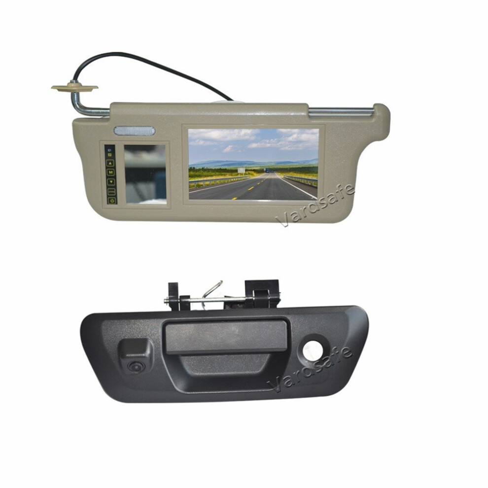 Driver Side Sun Visor Rear Monitor & Tailgate Handle Replacement Reverse Camera For Mercedes-Benz X-Class Truck / Renault Alaskan 764481232342