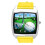 Yellow Leather Square Watch for Golf Fans 1