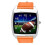 Orange Leather Square Watch for Rugby Fans 1