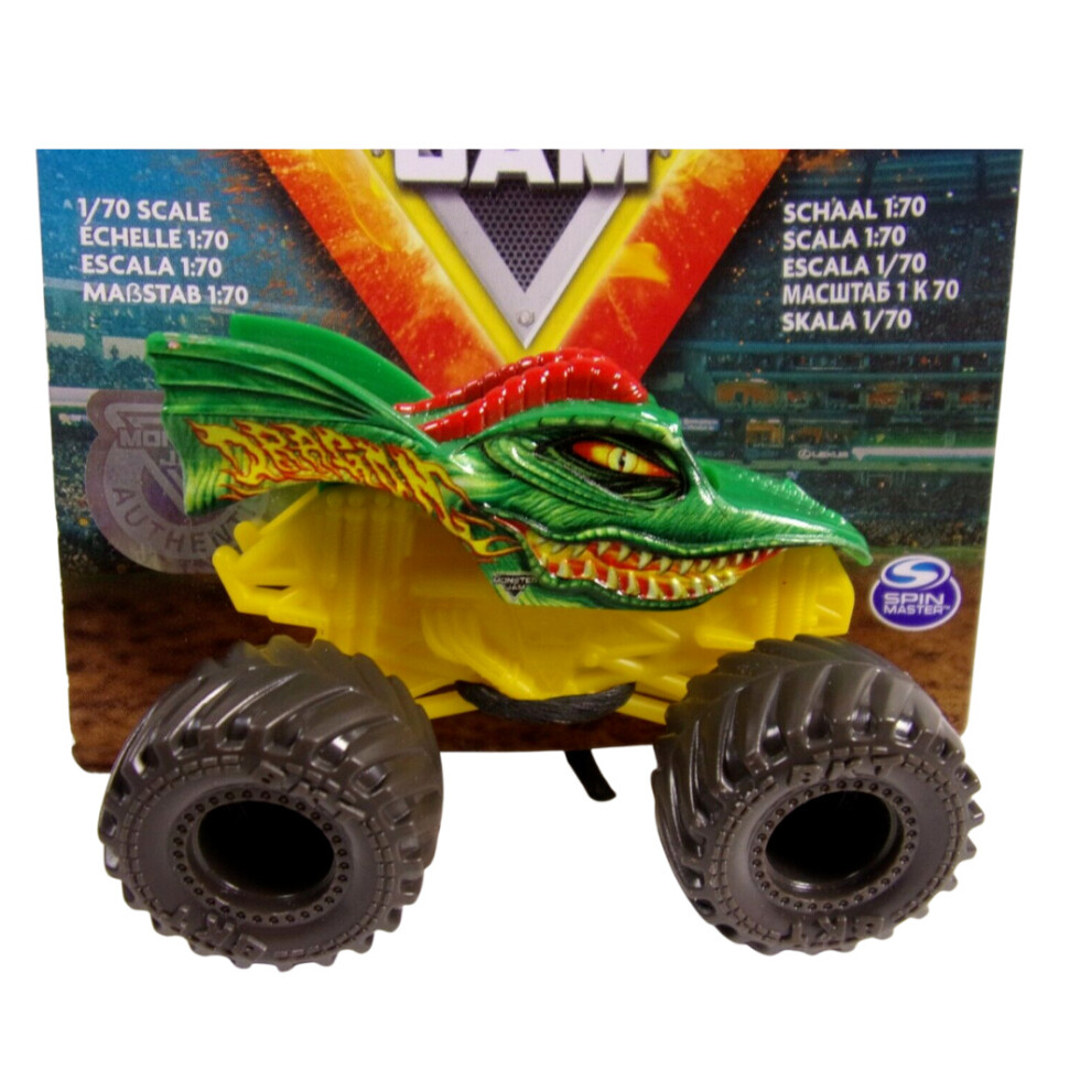 Official Monster Jam 1:70 Scale Spin Master Diecast Metal Dragon