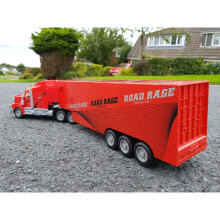 Red American Large Truck Lorry 49cm Length Remote Control Car Boxed