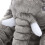 Plush Toy, Elephant - Grey - 60 cm 3