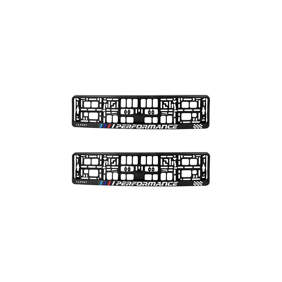 Pair (2Pcs) Taport Performance Car Registration License Number Plate Surround Holder Frame Surround 5056495503644