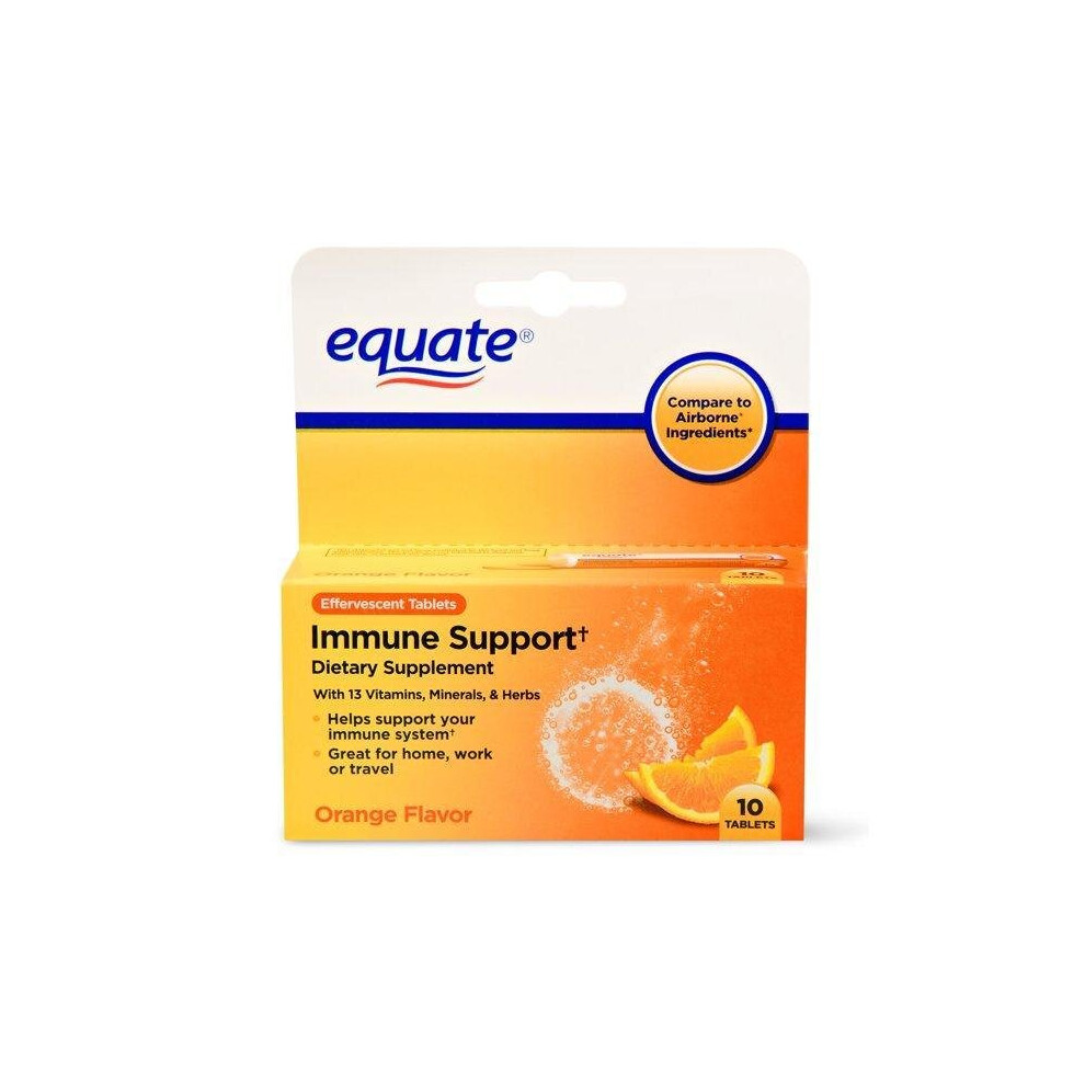 Equate Orange Immune Support Dietary Supplement, 10 Ct