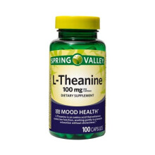 Spring Valley L-Theanine Capsules, 100 mg, 100 Count