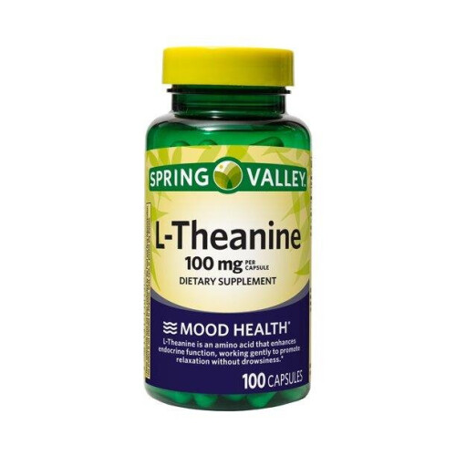 Spring Valley L-Theanine Capsules, 100 mg, 100 Count
