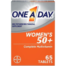 One-A-Day, Multivitamines Complètes pour Femmes 50+, 65 Comprimés