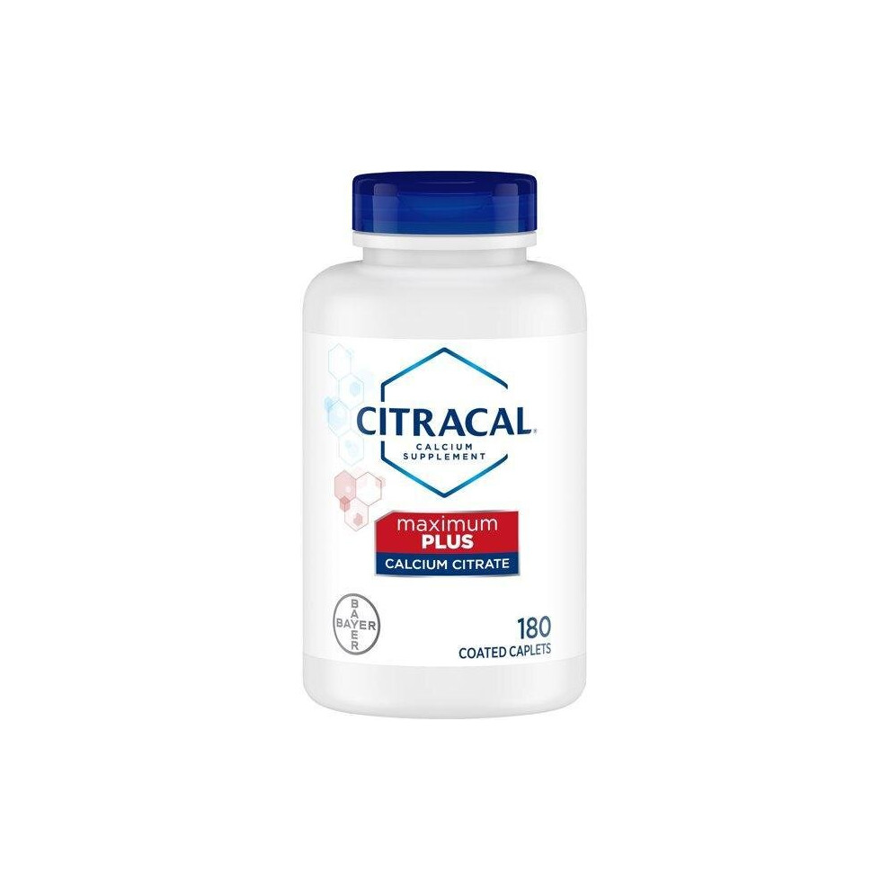 Citracal Maximum Plus Calcium Citrate With Vitamin D3, Caplets, 180Ct