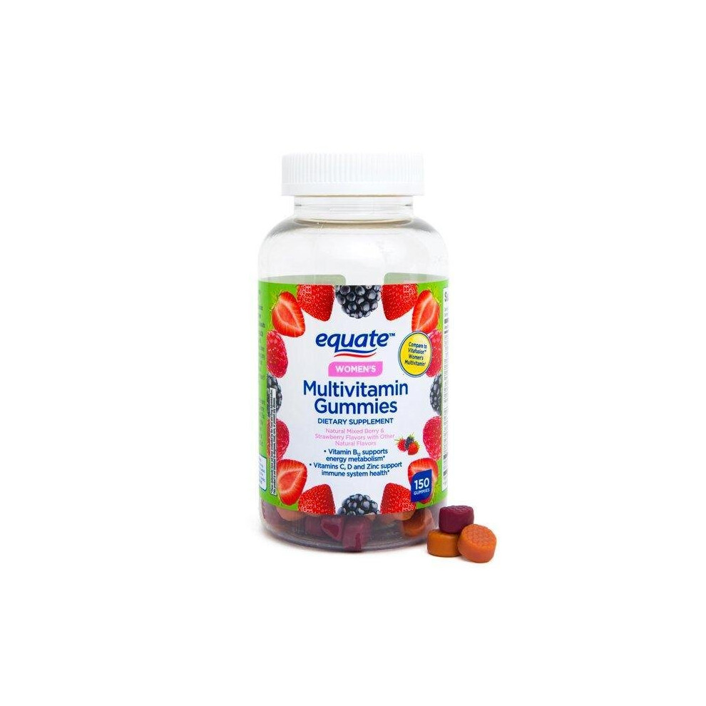 Equate Women's Multivitamins Gummies, Mixed Berry, 150 Count