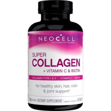 (90 tablets) NeoCell Grass Fed Collagen Peptides Tablets with Vitamin C & Biotin
