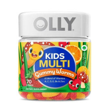 OLLY, Multivitamínico para Niños, Gominolas de Bicho, Punzante Fruta Fresa, 70 Gominolas