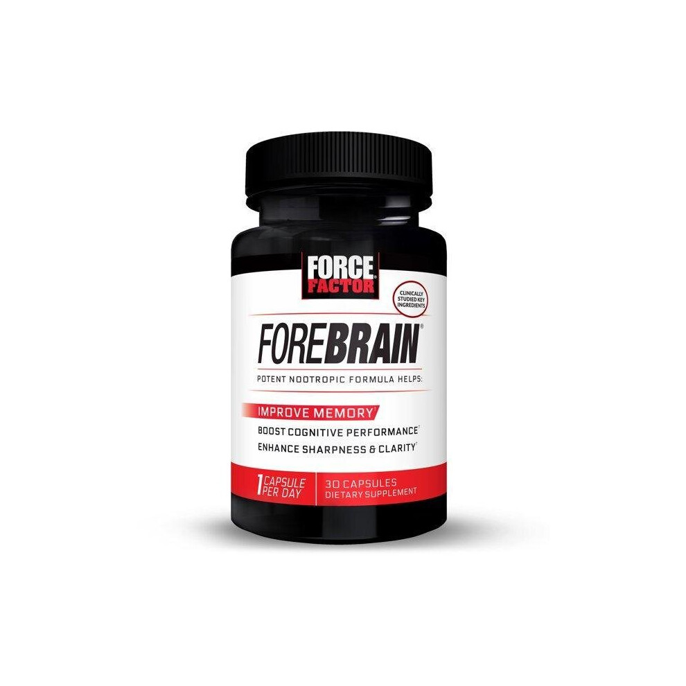 Force Factor Forebrain Nootropic Brain Supplement To Improve Memory, 30 Capsules