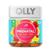 OLLY, The Essential, Prenatal, Folic Acid + DHA, Sweet Citrus, 60 Gummies