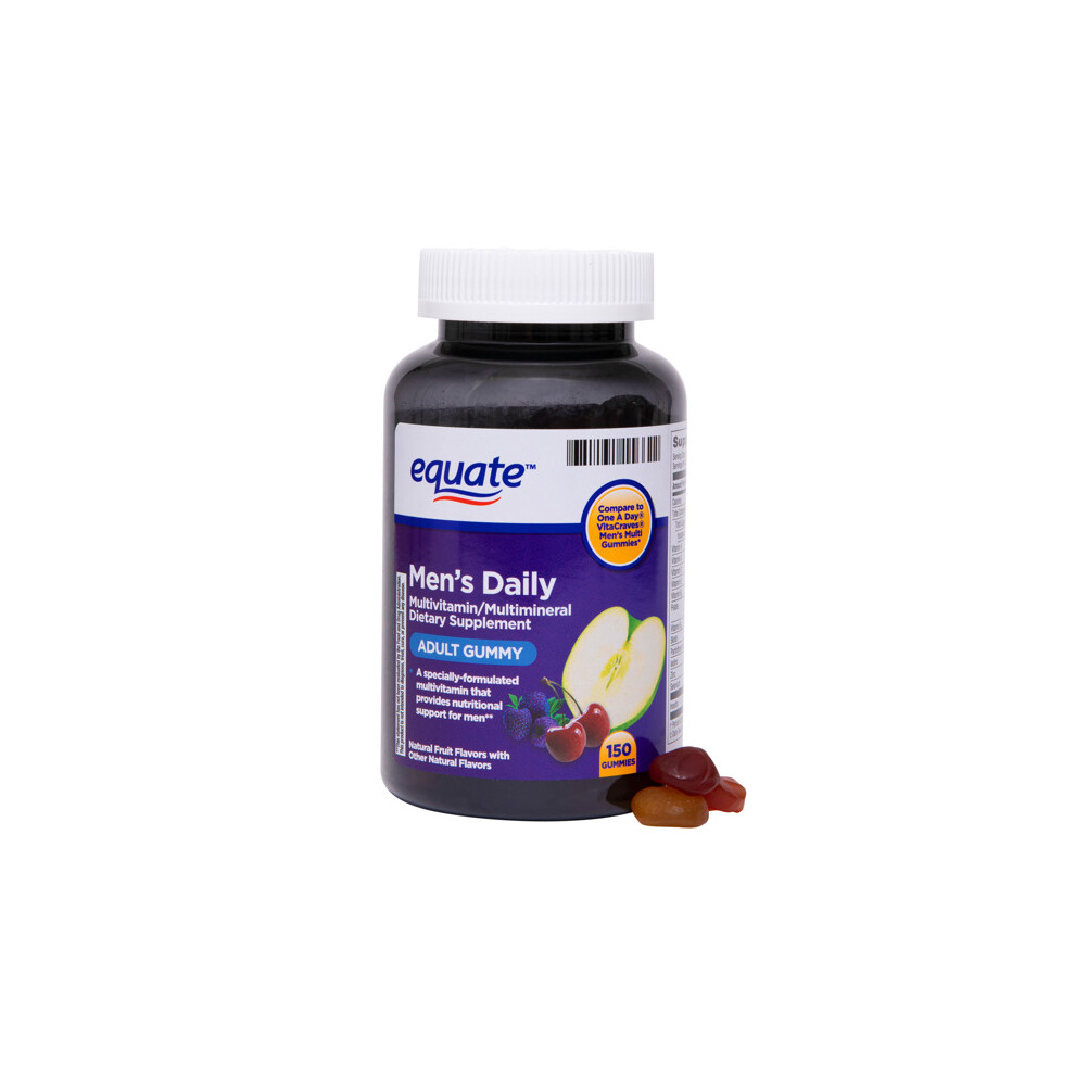 Equate Once Daily Men's Multivitamin Gummies, 150 Ct