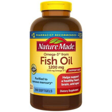 Nature Made Fish Oil 1200mg One Per Day, 290 Softgels, Fish Oil Omega 3 Supplement For Heart Health