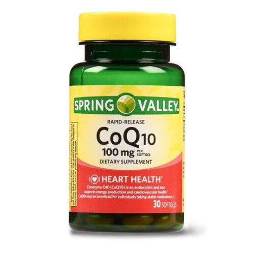 Spring Valley CoQ10 Rapid Release Softgels, 100mg, 30 Count