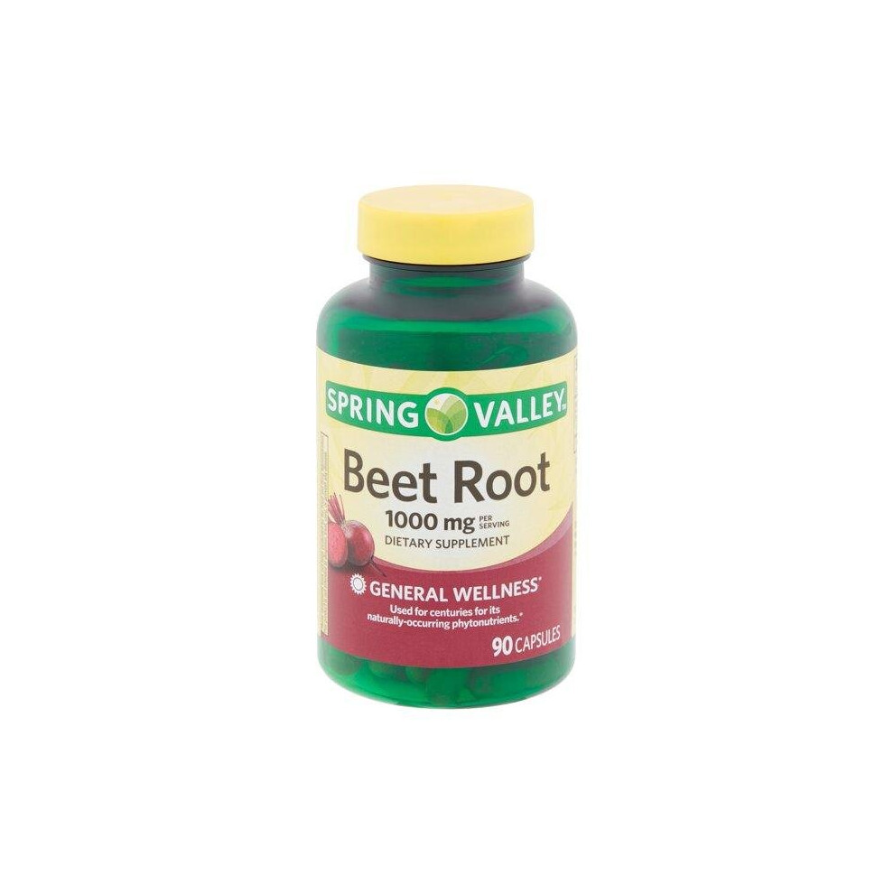 Spring Valley Beet Root Capsules, 1,000Mg, 90 Count