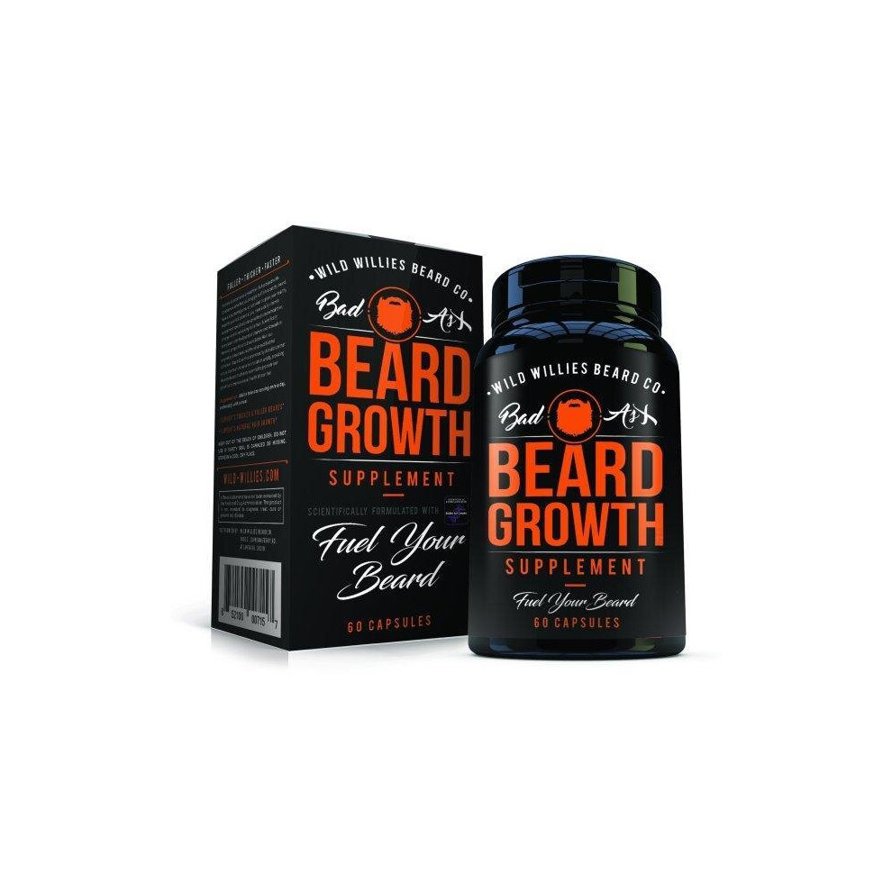 Wild Willies Beard Growth Supplement, 60 Capsules