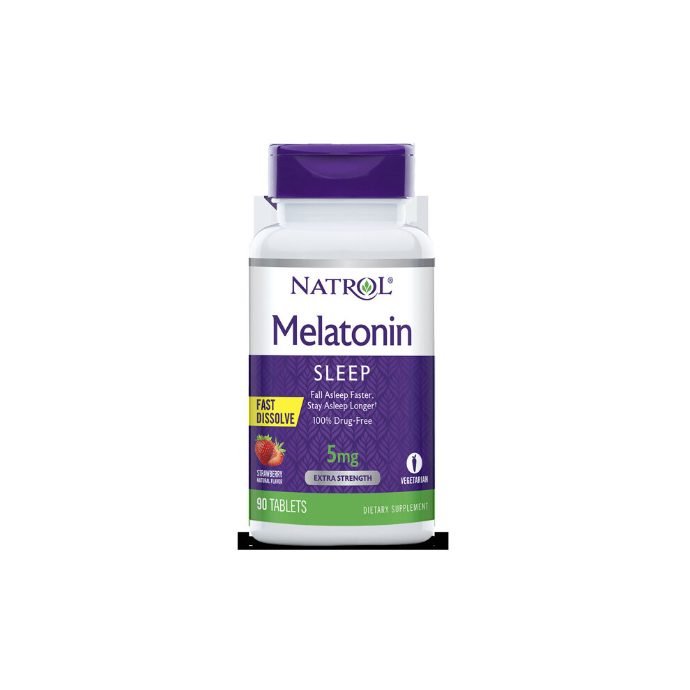 Natrol Extra Strength Melatonin Fast Dissolve Tablets, 5mg, 90 Count