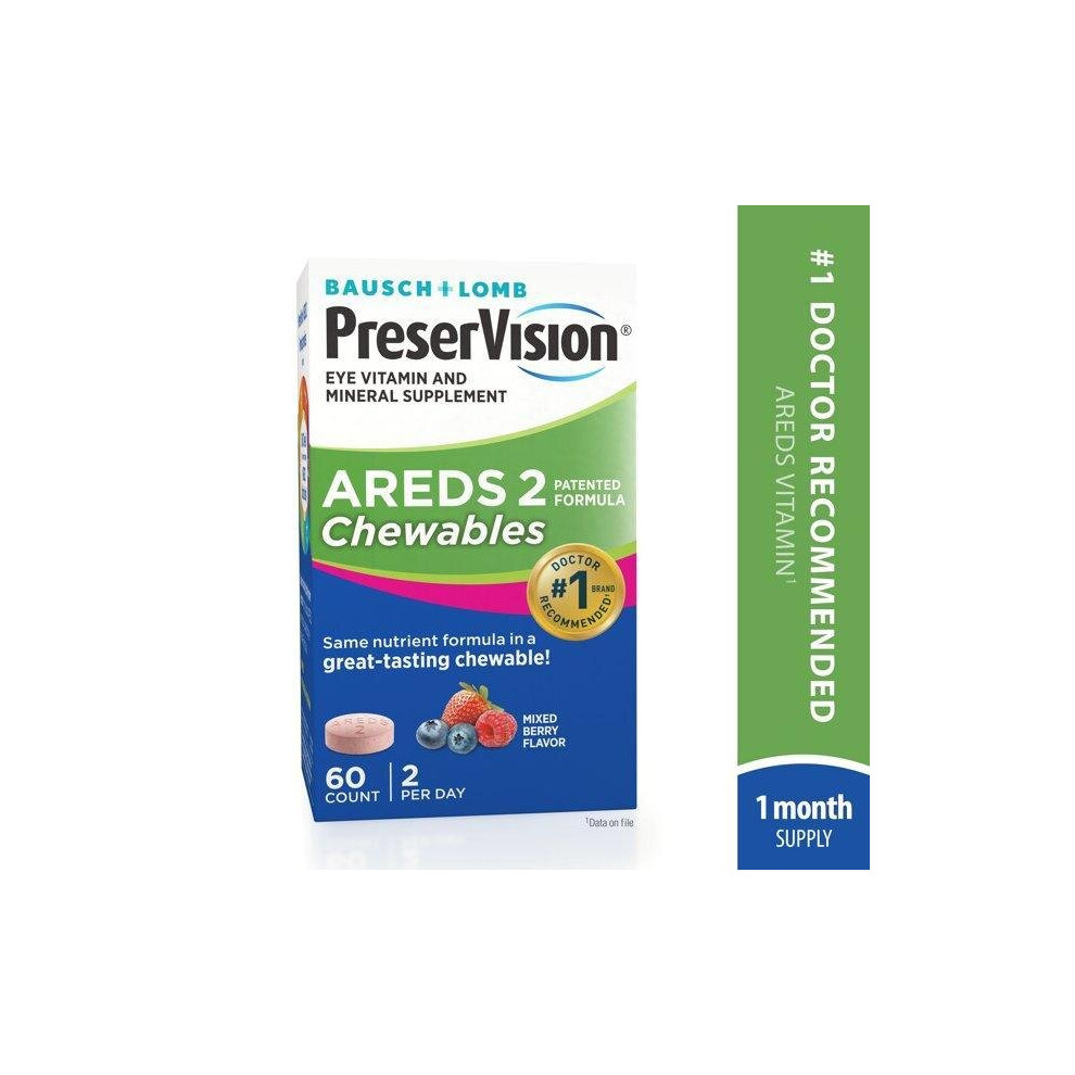 PreserVision AREDS 2 Formula Vitamin & Mineral Supplement 60 ct Chewables