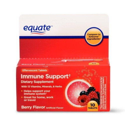 Equate Immune Support Dietary Supplement, Berry, 10 Count