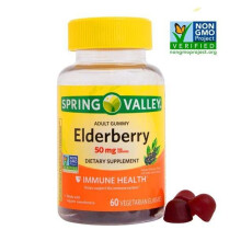 Spring Valley Vegetarian Elderberry Gummies, 60 Ct