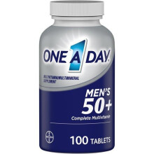 One-A-Day, Mäns 50+, Fullständig Multivitamin/Multimineral Komplement, 100 Tabletter
