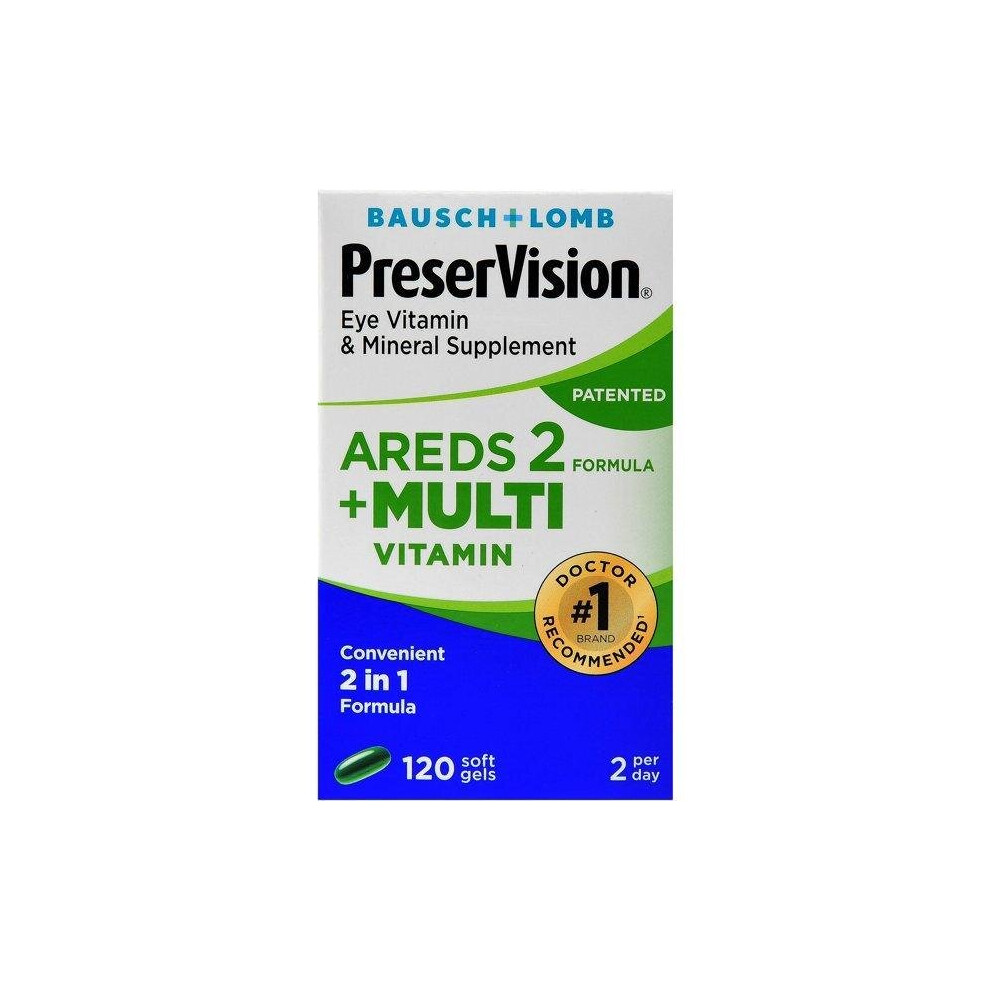 PreserVision AREDS 2 Formula Plus Multivitamin Softgels, 120 Count