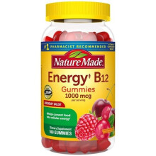 Nature Made Energy B12 1000 mcg Gummies, 160 Count for Metabolic Health