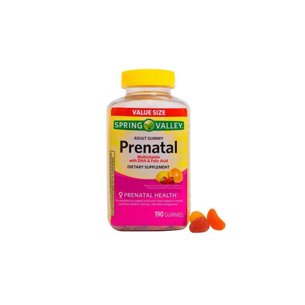 Spring Valley Prenatal Multivitamin Gummies (Value Size), 190 Ct