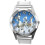 Silver Leather Round Watch for Horse Fans E4 1