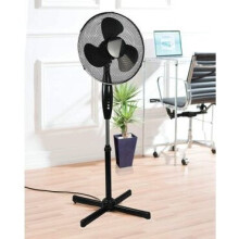 (black) Daewoo 16" Pedestal Fan Black
