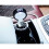 LED Portable Car Ashtray with Lid Diamond Pattern Ashtray-Black 2