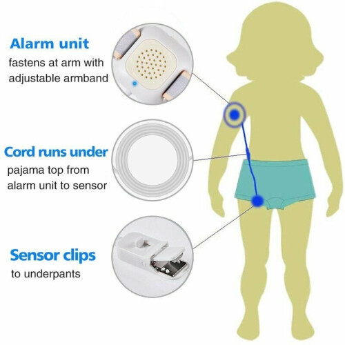 Bedwetting Alarm, Urine Bed wetting Alarm,Arm Wear Moisture Sensor UK
