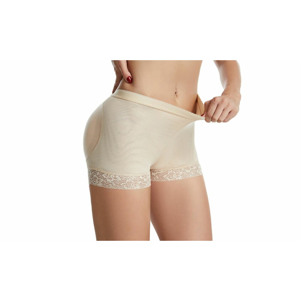 (Nude, UK 16 (2XL)) Breathable Shapewear Shorts with Padding