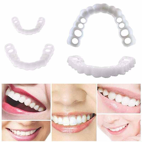 Smile Snap On Upper False Teeth Lower Dental Veneers Dentures Tooth Cover 1