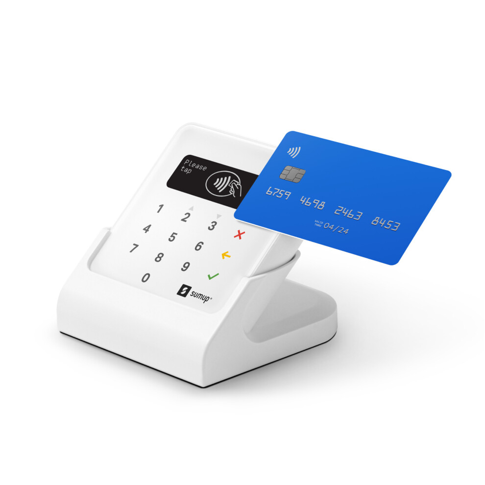 SumUp Air Bundle - Air Card Reader & Charging Station - Contactless Payments With Credit & Debit Card