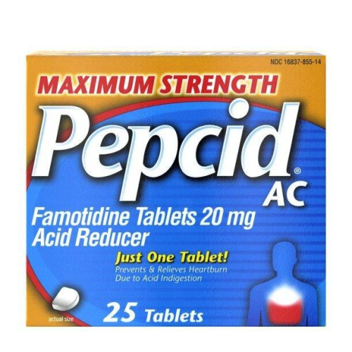 Pepcid AC Maximum Strength for Heartburn Prevention & Relief, 25 ct
