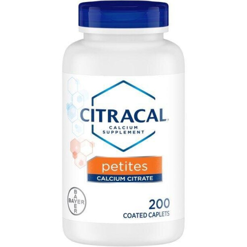 Citracal, Complément de Calcium + D3, Petites, 200 Comprimés Enrobés