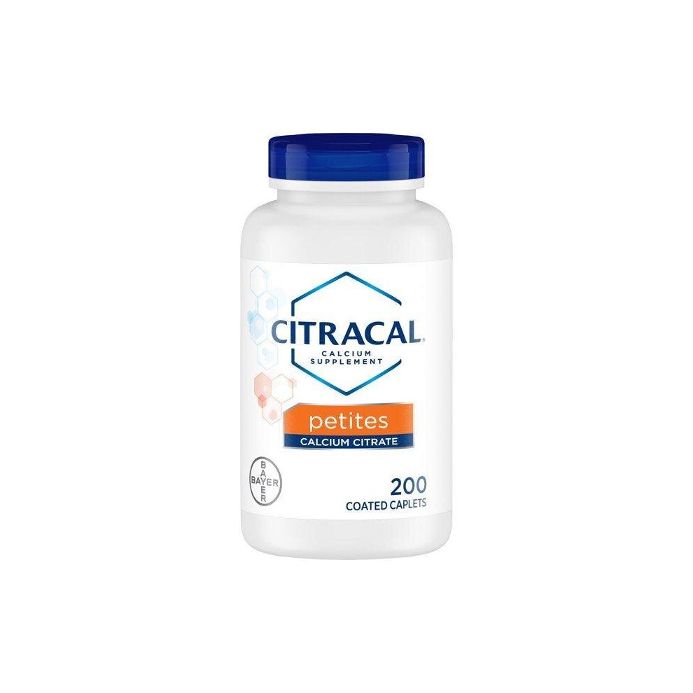 Citracal Petites Calcium Citrate With Vitamin D3, Caplets, 200 Count