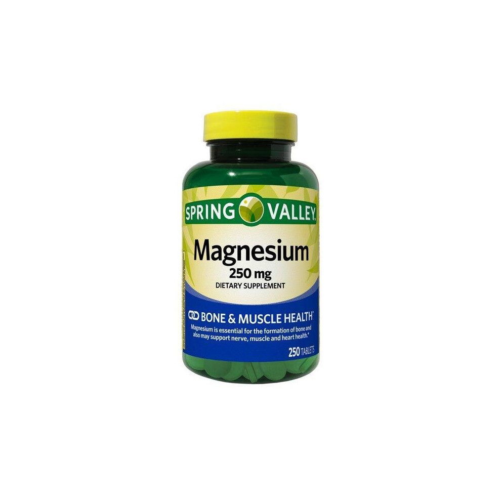 Spring Valley Magnesium Tablets, 250 Mg, 250 Ct