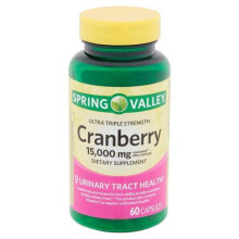 Spring Valley Ultra Triple Strength Cranberry Capsules, 15,000 mg, 60 count