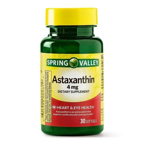 Spring Valley Astaxanthin Softgels, 4 mg, 30 Count